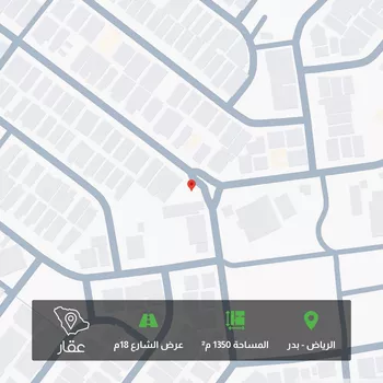 أرض للبيع في شارع أبي عمر الجرمي, حي بدر, الرياض