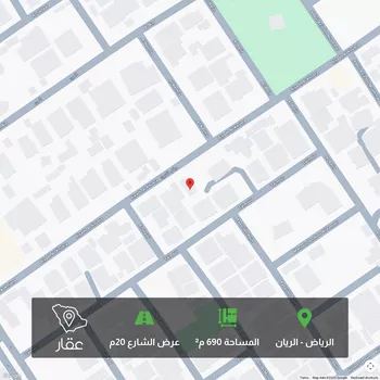 أرض للبيع في شارع رياض الخبرا, حي الريان, مدينة الرياض, منطقة الرياض صورة 2