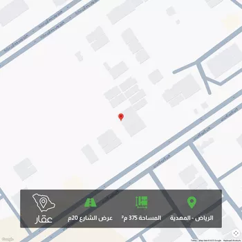 أرض للبيع في شارع أبي موسى المديني, حي المهدية, مدينة الرياض, منطقة الرياض