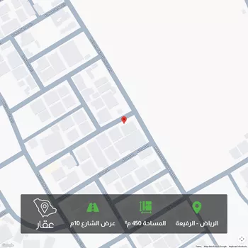 أرض للبيع في شارع محمد بن سابق الأموي, حي الرفيعة, مدينة الرياض, منطقة الرياض