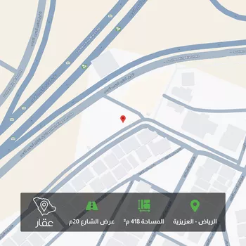 أرض للبيع في شارع إسماعيل البصرى, حي العزيزية, مدينة الرياض, منطقة الرياض