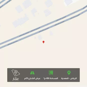 أرض للبيع في شارع علي بن عبدالله السنهوري, حي المهدية, مدينة الرياض, منطقة الرياض