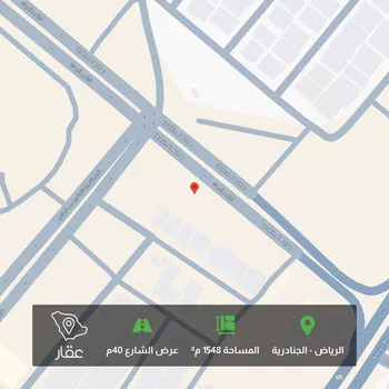 أرض للبيع في شارع الشرق, حي الجنادرية, مدينة الرياض, منطقة الرياض