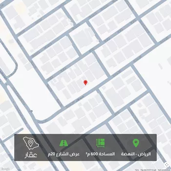 أرض للبيع في شارع حسن بن عائض, حي النهضة, مدينة الرياض, منطقة الرياض صورة 2