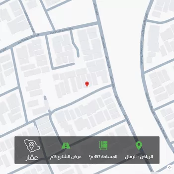 أرض للبيع في شارع عبيد بن رافع, حي الرمال, مدينة الرياض, منطقة الرياض