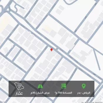 أرض للبيع في شارع الانهار, حي بدر, مدينة الرياض, منطقة الرياض