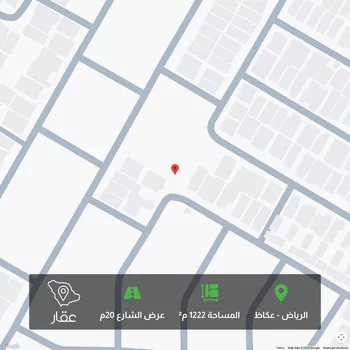 أرض للبيع في شارع أبي النجاء بن الضياء, حي عكاظ, مدينة الرياض, منطقة الرياض
