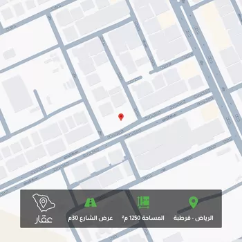 أرض للبيع في شارع حسان الجعدي, حي قرطبة, مدينة الرياض, منطقة الرياض