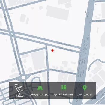 أرض للبيع في شارع احمد الوراق ، حي الملز ، الرياض ، منطقة الرياض