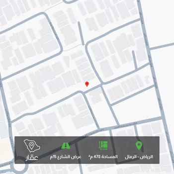 أرض للبيع في شارع احمد زكي يماني, حي الرمال, مدينة الرياض, منطقة الرياض