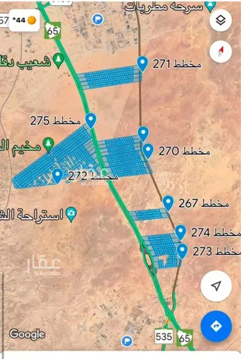 أرض للبيع في حي دقله, مدينة دقله, منطقة الرياض