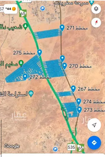 أرض للبيع في حي دقله, مدينة دقله, منطقة الرياض