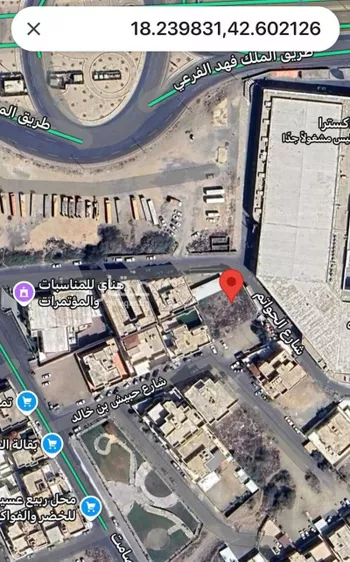أرض للبيع في شارع حبيش بن خالد, حي البديع, مدينة ابها, منطقة عسير صورة 2