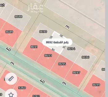 أرض للإيجار في حي عريض, مدينة الرياض, منطقة الرياض