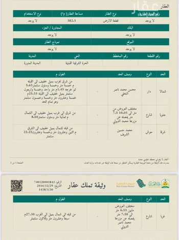 أرض للبيع في شارع عبدالله بن اميه الانصاري, حي بنى ظفر, مدينة المدينه المنوره, منطقة المدينة المنورة صورة 2