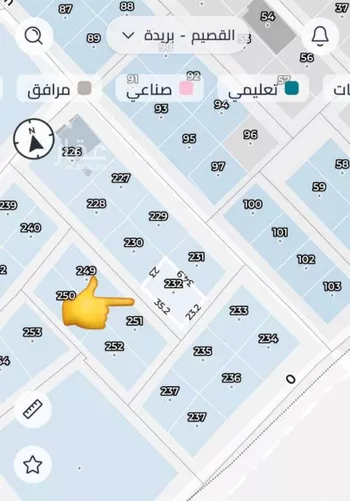 أرض للبيع في مدينة الطرفية الشرقية, منطقة القصيم