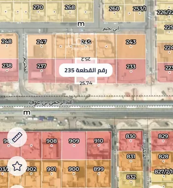 أرض للبيع في شارع عبدالرحمن بن عوف, حي المنار, مدينة الرياض, منطقة الرياض صورة 2