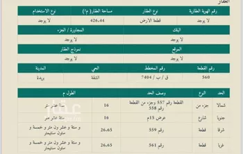 أرض للبيع في شارع 8072803, حي الشقة, مدينة بريده, منطقة القصيم