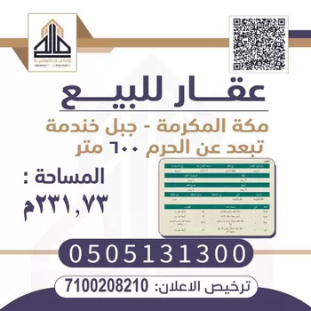 أرض للبيع في شارع 97 الملاوي الجنوبية, حي حي السليمانية الشرقي, مدينة مكه المكرمه, منطقة مكة المكرمة