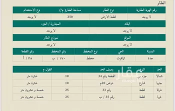أرض للبيع في شارع أبو بكر بن عمر, حي الياقوت, مدينة جدة, منطقة مكة المكرمة صورة 2