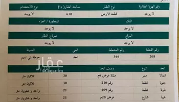أرض للبيع في شارع نجد 1, حي نجد, مدينة حوطه بنى تميم, منطقة الرياض صورة 2