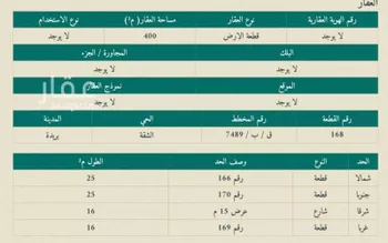 أرض للبيع في شارع الدائري, حي الشقة, مدينة بريده, منطقة القصيم صورة 2