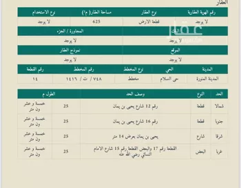 أرض للبيع في شارع يحيى بن يمان, حي السلام, مدينة المدينه المنوره, منطقة المدينة المنورة