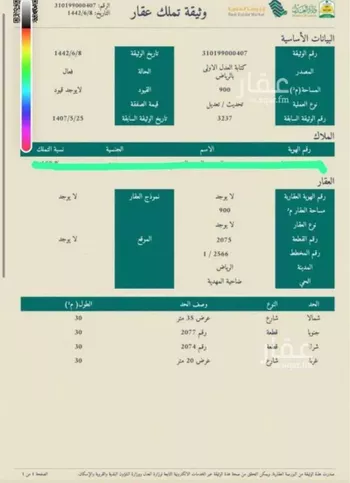 أرض للبيع في شارع أبي عروة, حي المهدية, مدينة الرياض, منطقة الرياض صورة 3