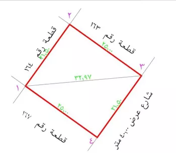 أرض للبيع في شارع التضامن, حي العالية, مدينة الخرج, منطقة الرياض صورة 2