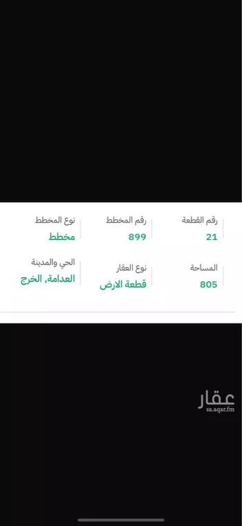 أرض للبيع في شارع محمد بن يحيى الصولي, حي العيون, مدينة الخرج, منطقة الرياض صورة 2