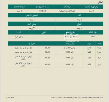 أرض للبيع في شارع علي ابن ابي طالب, حي مخطط وادي الفرع, مدينة وادي الفرع, منطقة المدينة المنورة صورة 3