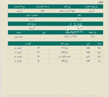 أرض للبيع في حي مخطط وادي الفرع, مدينة وادي الفرع, منطقة المدينة المنورة صورة 3