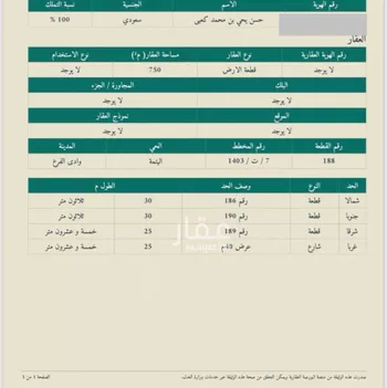 أرض للبيع في حي مخطط وادي الفرع, مدينة وادي الفرع, منطقة المدينة المنورة صورة 4