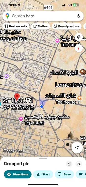 أرض للبيع في شارع جندل العجلي, حي القدس, مدينة الاحساء, المنطقة الشرقية صورة 5