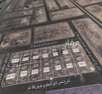 أرض للبيع في شارع شمس الدين السخاوي, حي عين الخيف, مدينة المدينه المنوره, منطقة المدينة المنورة صورة 3