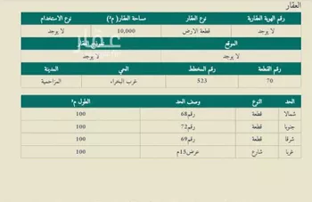 أرض للبيع في حي مزارع البطينه والفرعه, مدينة مزارع البطينه والفرعه, منطقة الرياض صورة 3
