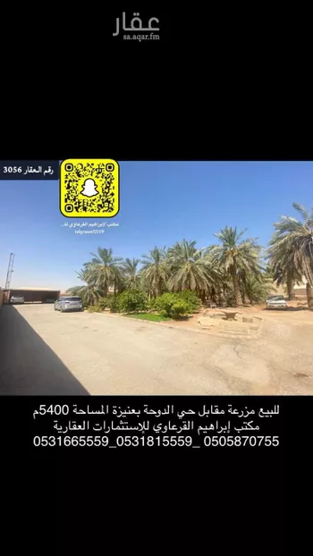 مزرعة للبيع في شارع إبراهيم الكرابيسي, حي الحاجب, مدينة عنيزه, منطقة القصيم صورة 5