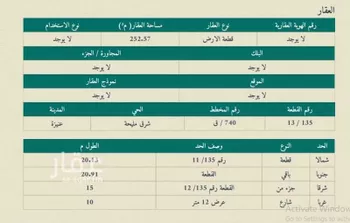 أرض للبيع في شارع عثمان الداني, حي المصيف, مدينة عنيزه, منطقة القصيم صورة 3