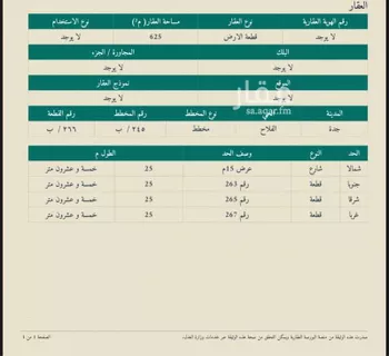 أرض للبيع في شارع الشيخ عبد الله بن سعيد, حي الصالحية, مدينة جدة, منطقة مكة المكرمة
