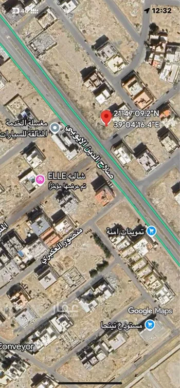 أرض للبيع في شارع صلاح الدين الايوبي, حي الياقوت, مدينة جدة, منطقة مكة المكرمة