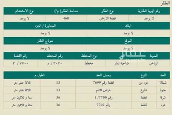 أرض للبيع في شارع غير متوفر, حي ضاحية نمار, مدينة الرياض, منطقة الرياض صورة 3