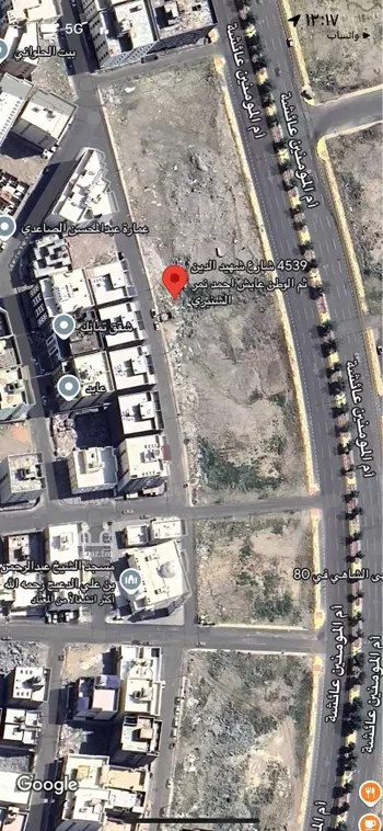 أرض للبيع في شارع شهيد الدين ثم الوطن عايش احمد نمر الشنبري ، حي البحيرات ، مكة ، منطقة مكة المكرمة