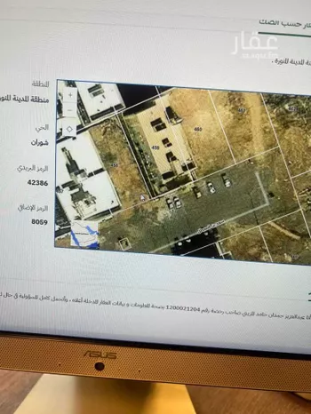 أرض للبيع في شارع سعد بن المعطل, حي شوران, مدينة المدينه المنوره, منطقة المدينة المنورة