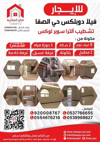 فيلا للإيجار في شارع إبن وهاب القرشى, حي الصفاء, مدينة جدة, منطقة مكة المكرمة