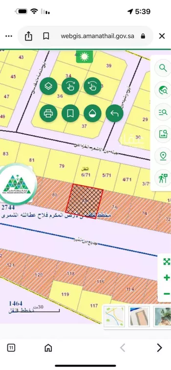 أرض للبيع في شارع محمد بن كعب القرظي, حي النفل, مدينة حائل, منطقة حائل