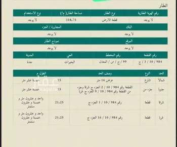 أرض للبيع في شارع شارع غير مسمي, حي البحيرات, مدينة جدة, منطقة مكة المكرمة صورة 2