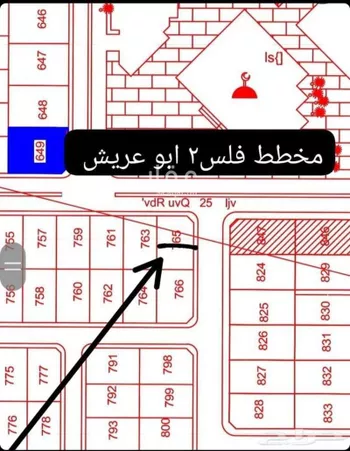 أرض للبيع في شارع البارودي, حي فلس, مدينة فلس, منطقة جازان
