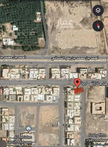 أرض للبيع في شارع حبيبه بنت خارجه الانصارية, حي المبعوث, مدينة المدينه المنوره, منطقة المدينة المنورة