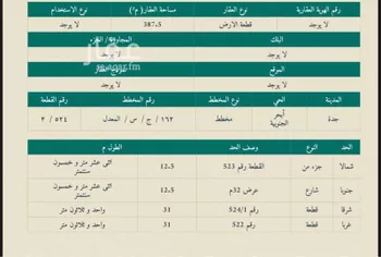 أرض للإيجار في شارع رافع الاشجعي, حي أبحر الجنوبية, مدينة جدة, منطقة مكة المكرمة صورة 3