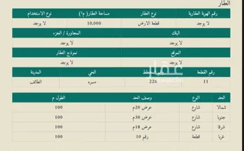 أرض للإيجار في شارع مسرة, حي الغمير, مدينة امارة منطقة مكة المكرمة - الطائف, منطقة مكة المكرمة صورة 2